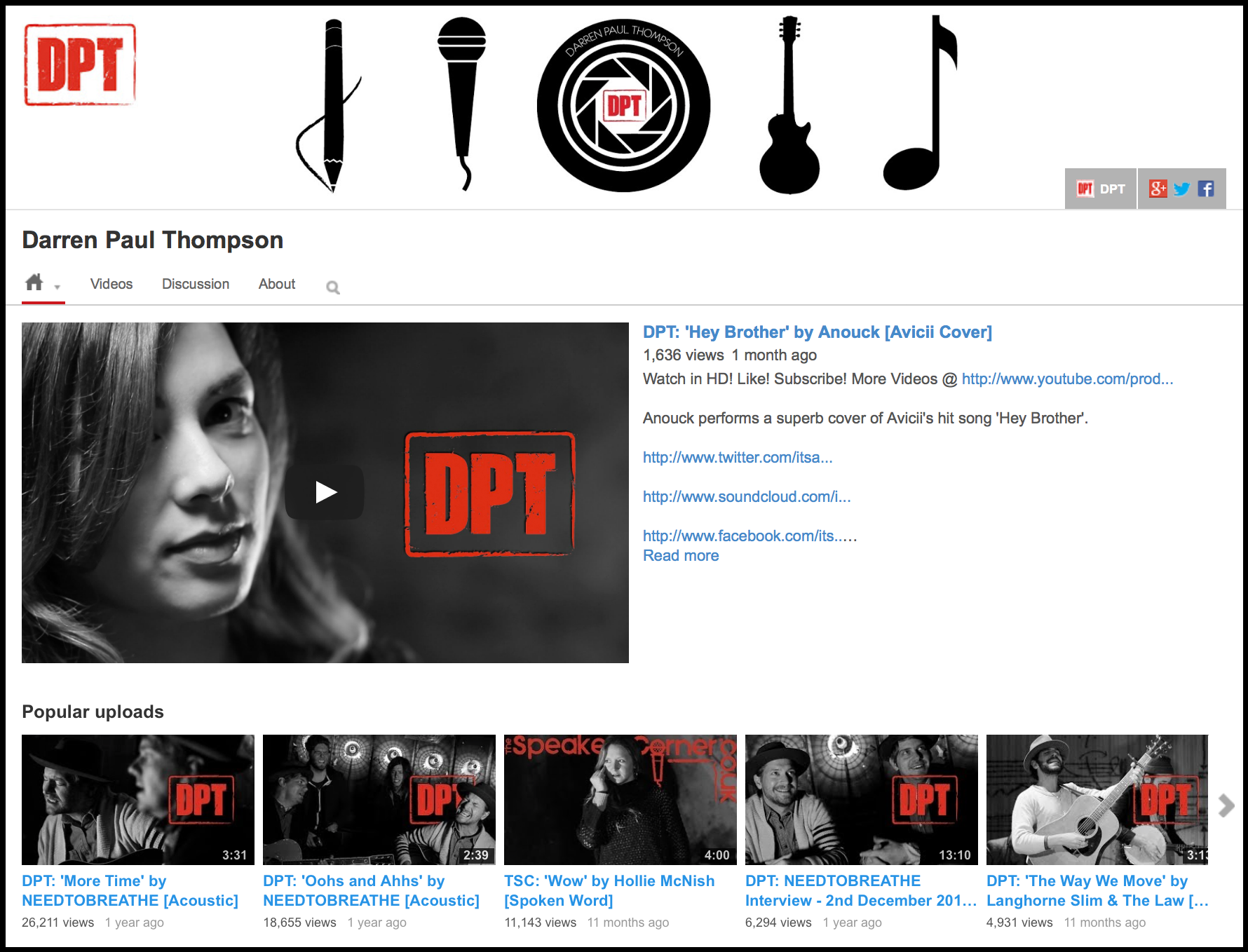 DPT YouTube ReDesign Screenshot.png