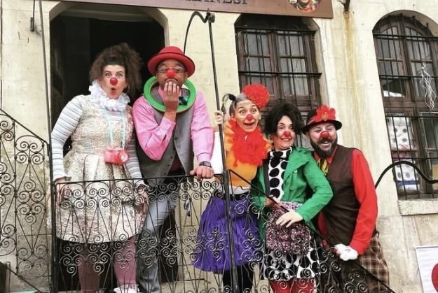 Clowns without borders USA, Turkey earthquake survivor tour Day 1 of shows