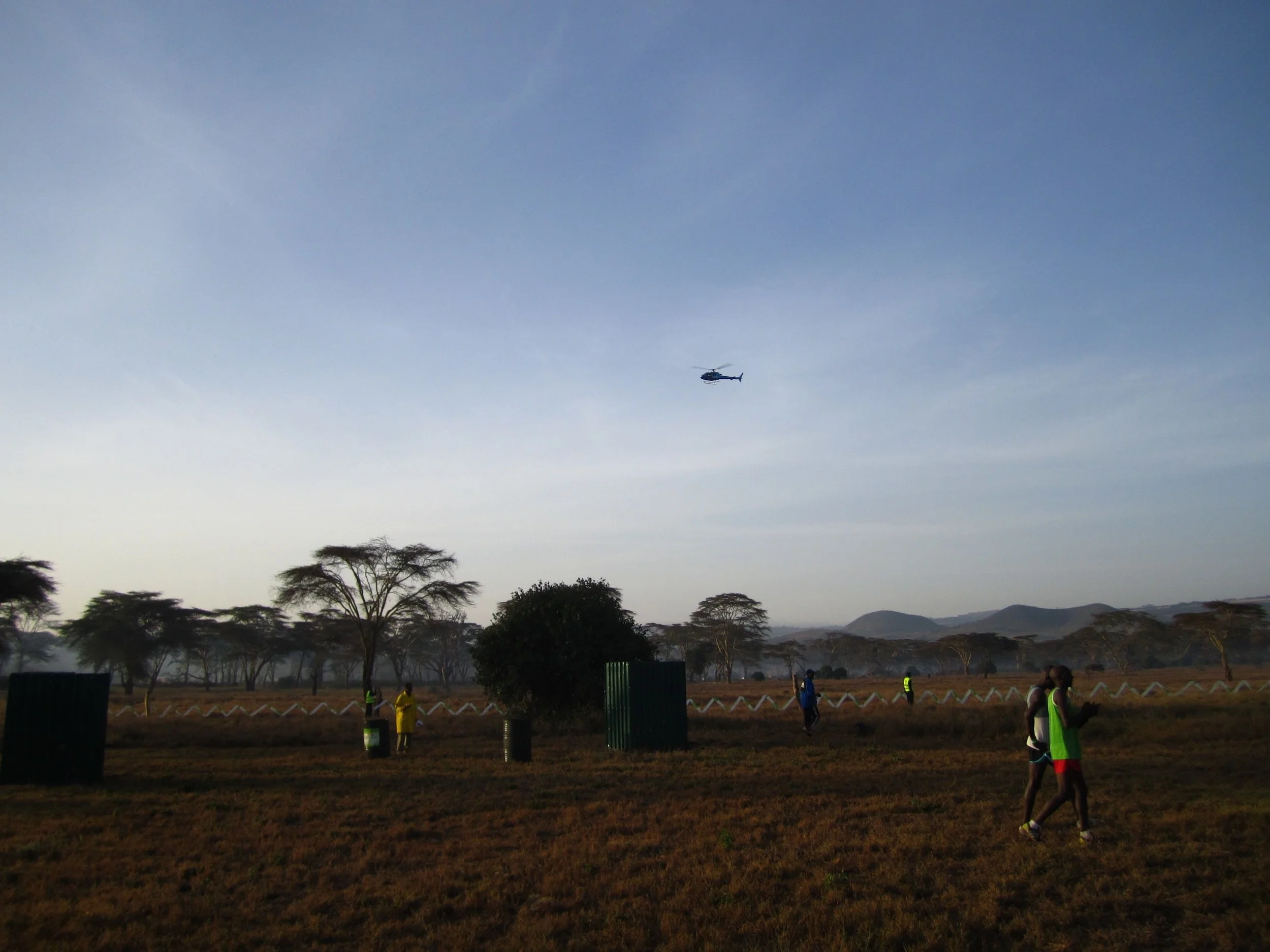 The early morning helicopters.