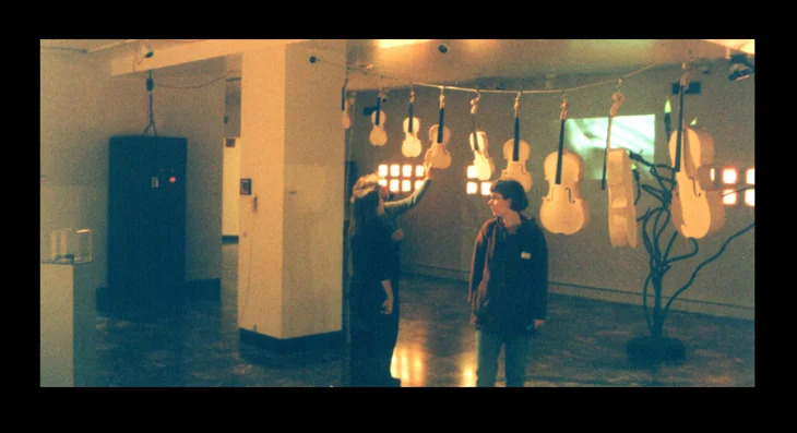 Installation view of DDDD Collective "Inside>Outside" expo at Parthenon Museum in Nashville (2000)