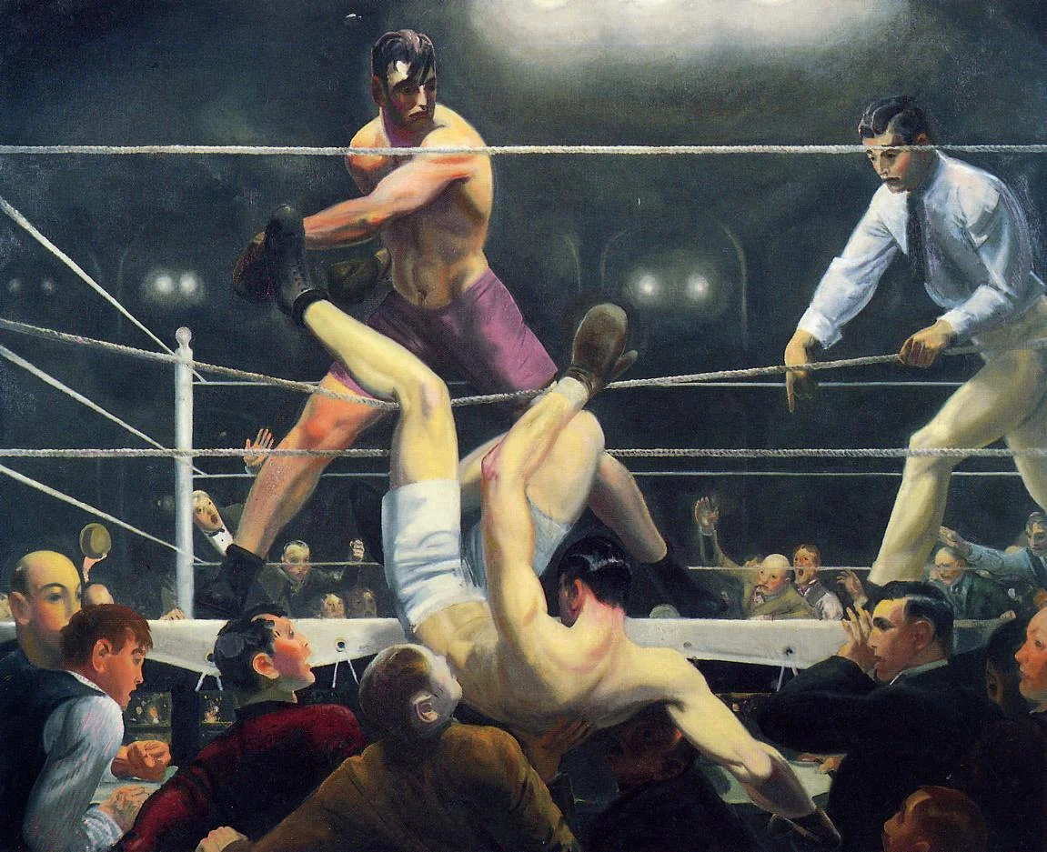 "Dempsey and Firpo" by George Bellows