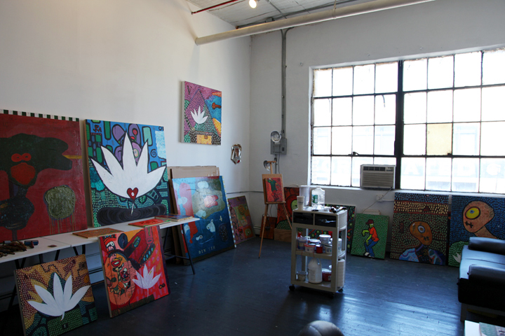 A scene from AFH BOS2013 at Brooklyn Fire Proof, which included wall paintings by Shane Kennedy for the Society for the Prevention of Creative Obsolescence (not pictured).