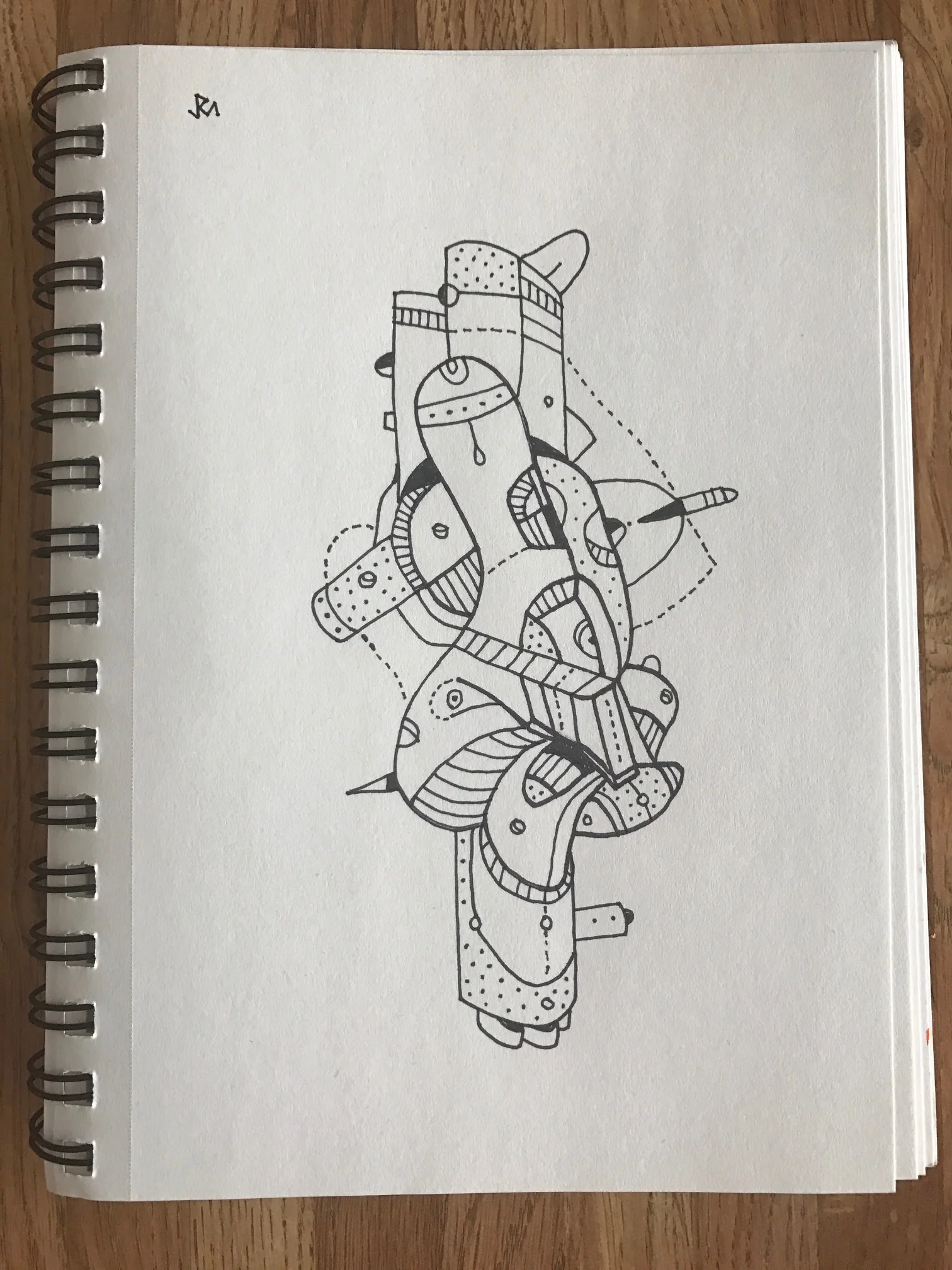 ON/OFF Drawing #1 [Ink on Paper (27 May 2017)]