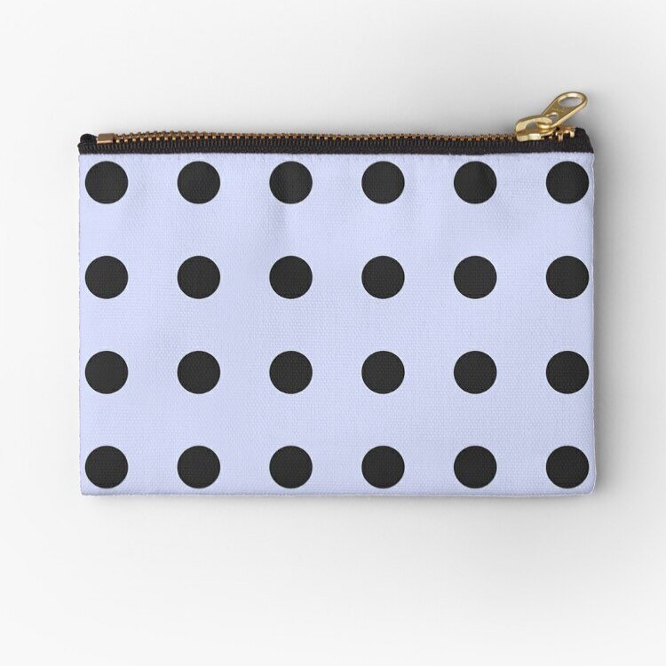 Fun polka dot zipper pouch from our Elke + Blue collection at Redbubble. See profile link for details. ⁠⁠
⁠⁠
#Redbubble #fashion #style #bag #bags #clutch #accessories #polkadot #polkadots #dot #dots #blue #pastel #classic #pouch #essentials #makeupb