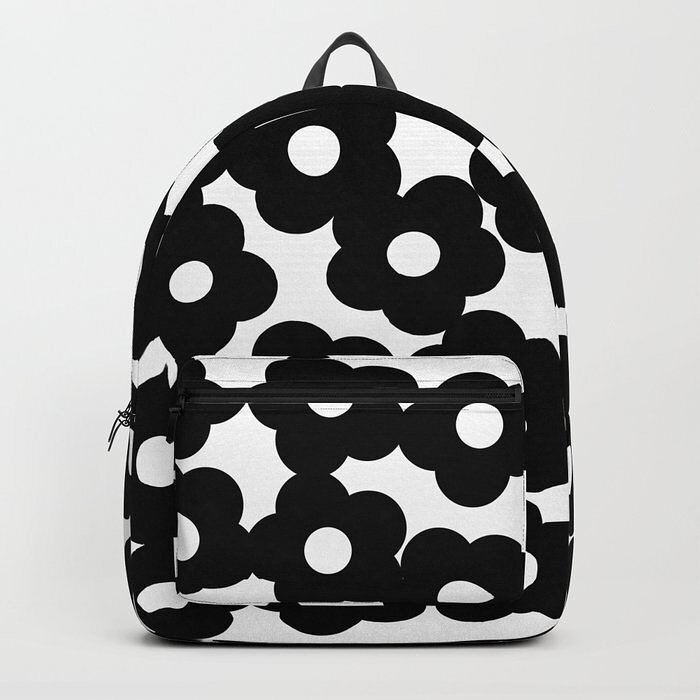 So. Much. Fun! Check out this and other cool backpack designs at our MeetMinnie Studio collection at Society6. See profile link for details. ⁠⁠
⁠⁠
#fashion #style #bag #bags #accessories #flower #flowers #floral #daisy #daisies #blackandwhite #meetmi