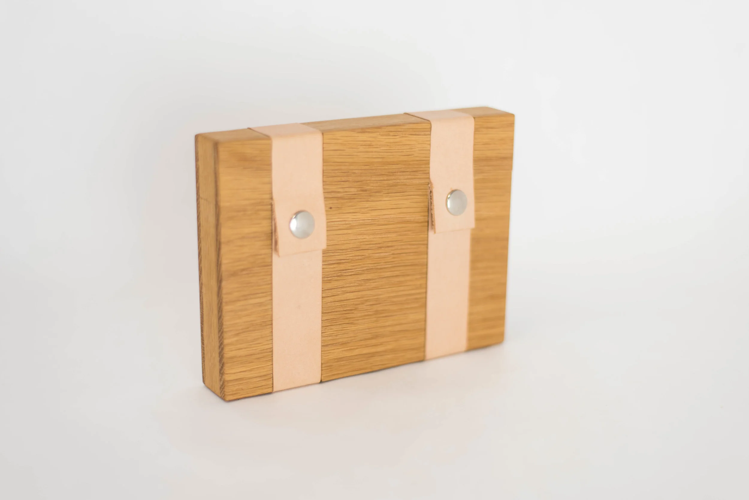 White Oak with Natural Leather