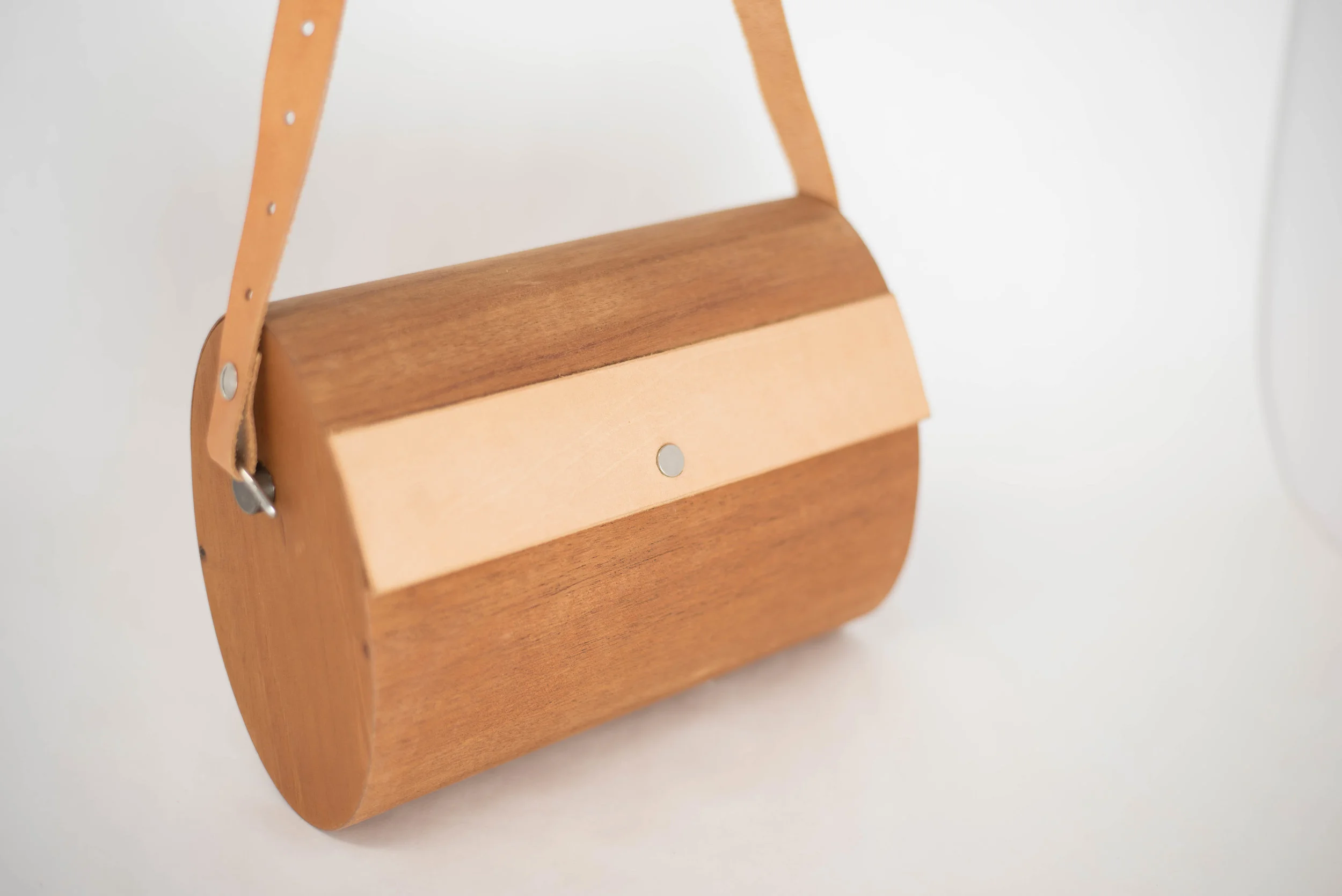 Mahogany with Natural Leather