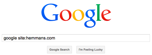 The site: operator let's you aim Google's search engine at a website