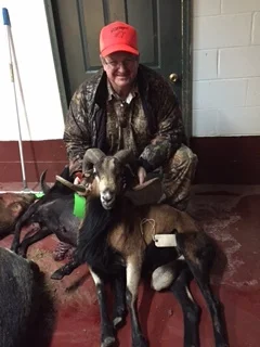 Bill Riddle with perfect Corsican Ram!