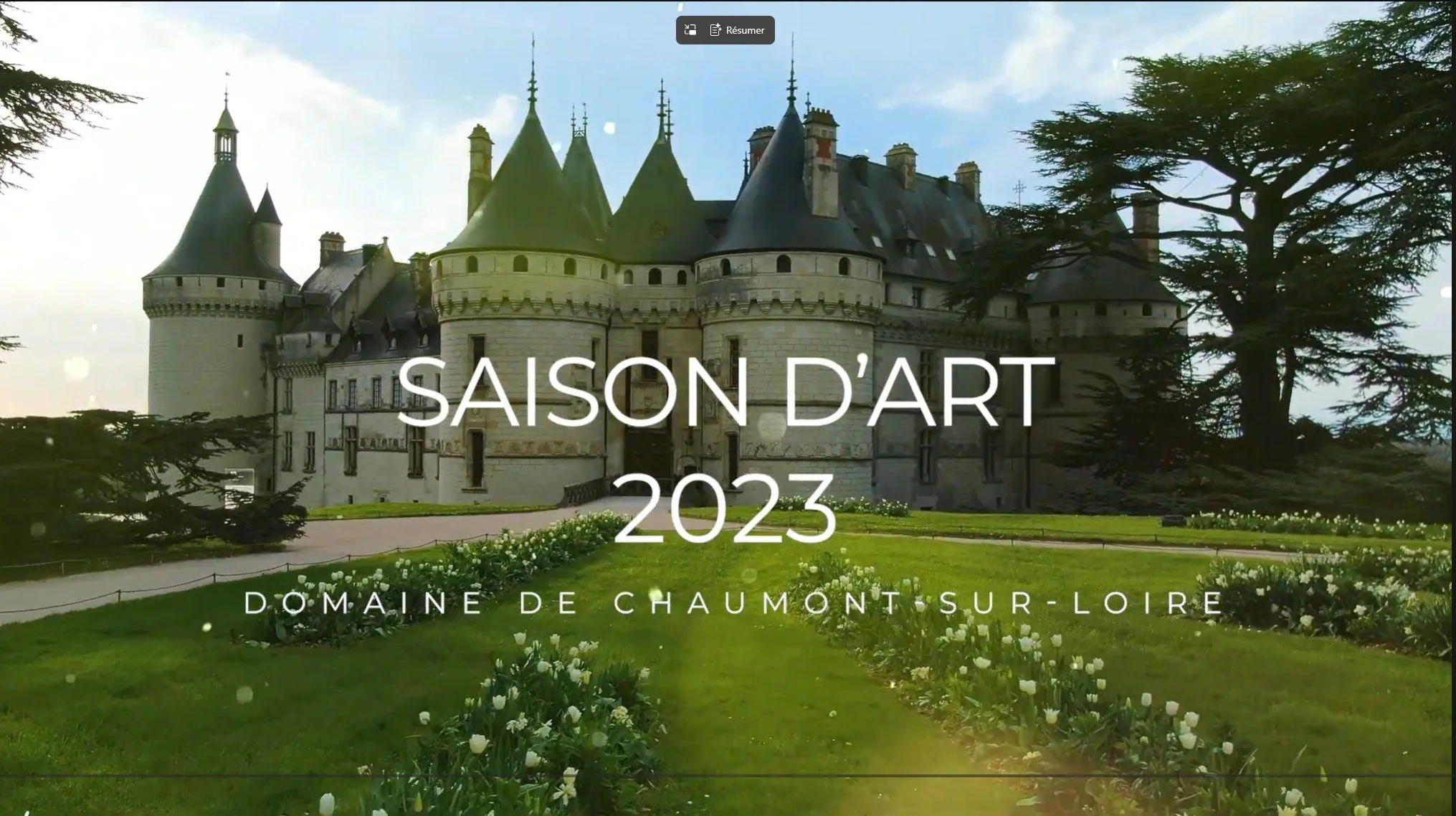 PRESENTATION DE LA SAISON D'ART 2023 PAR CHANTAL COLLEU-DUMOND.