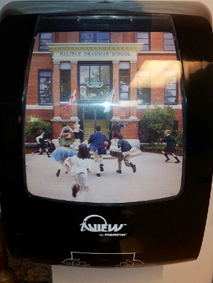 I-view dispenser at Halifax Grammar School