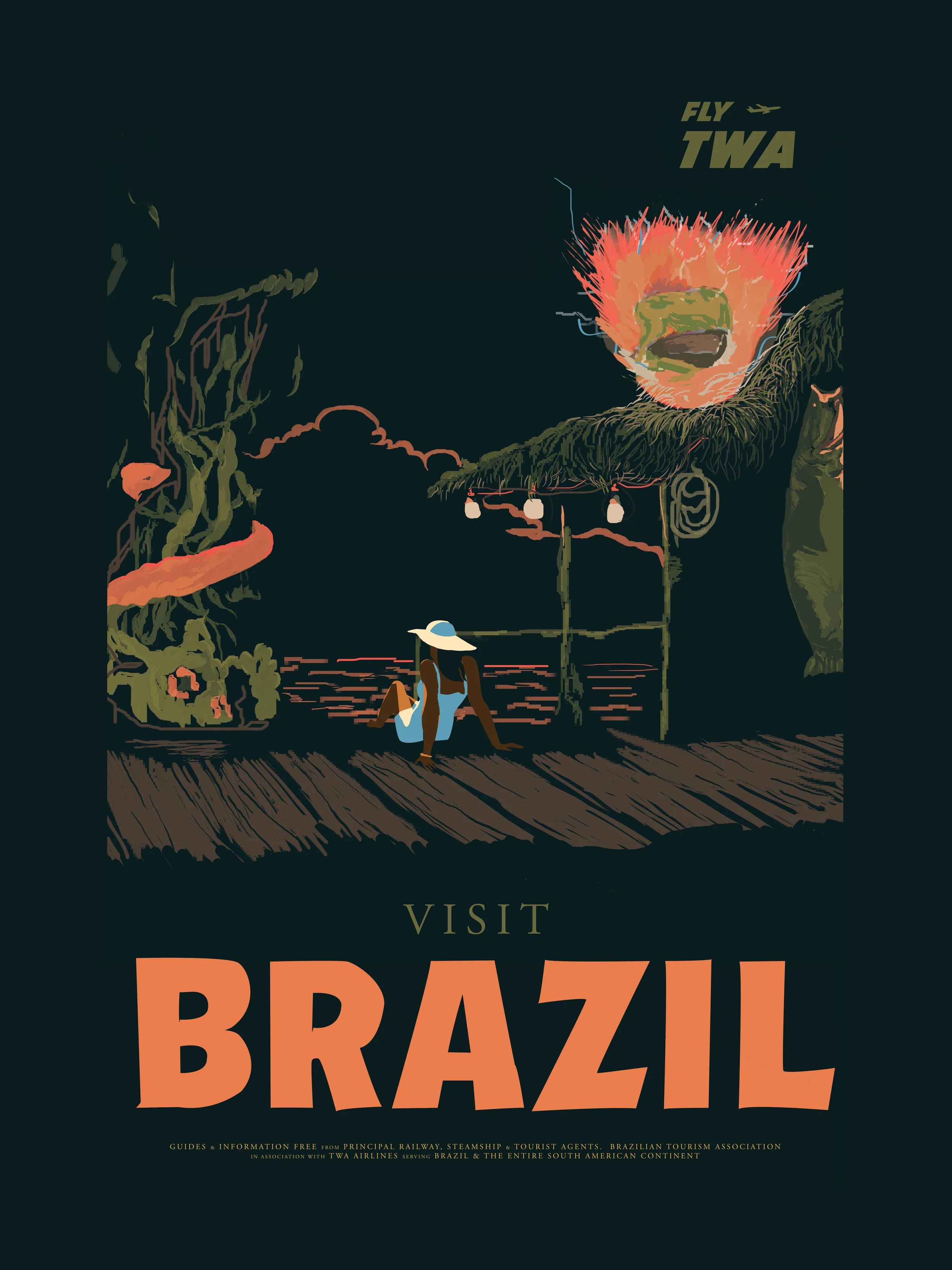 Brazilinspired by Street Fighter18" by 24"Giclee Print on Archival PaperSigned &amp; Numbered Limited Edition of 5030.00