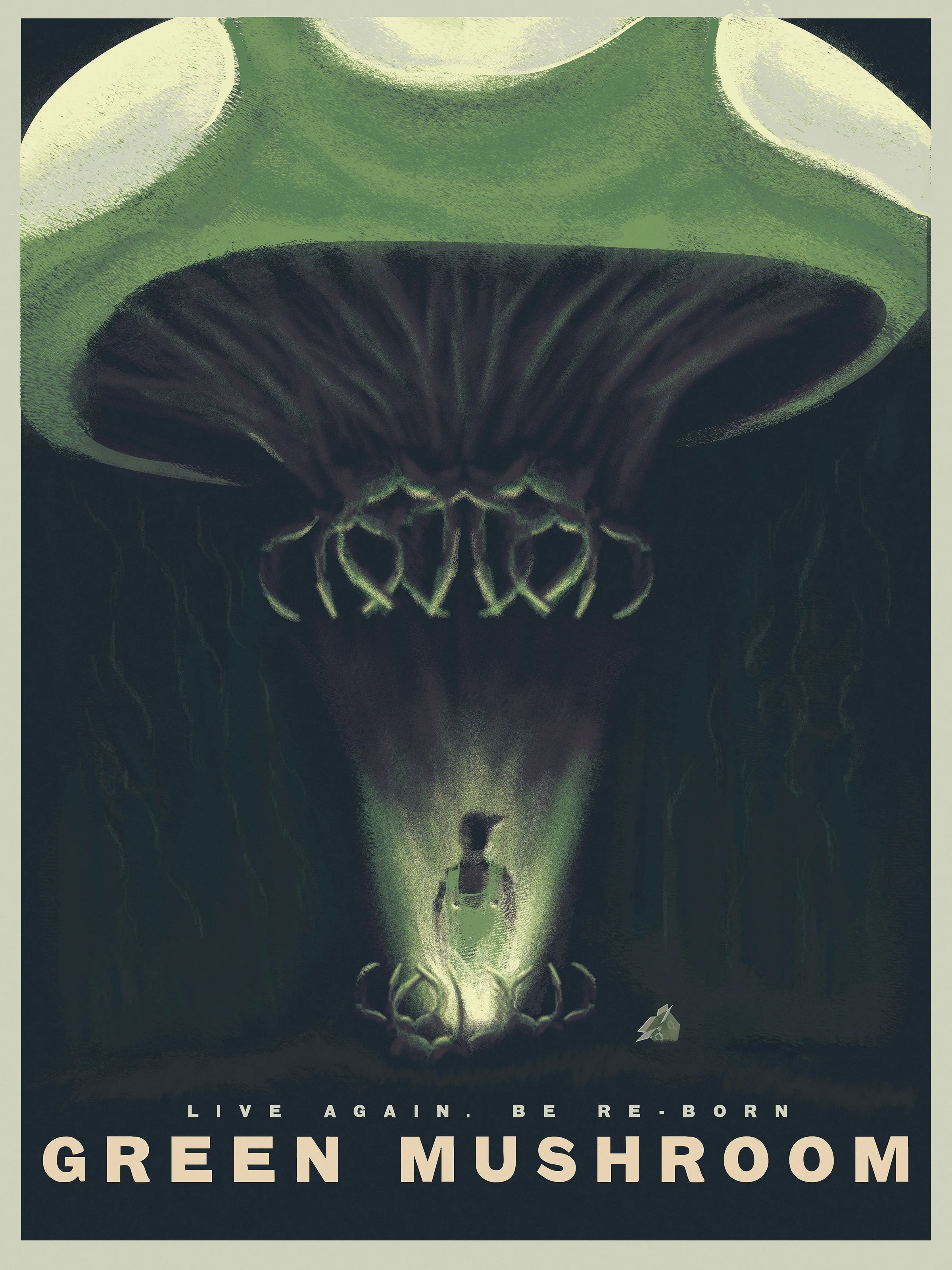 Green Mushroom18" by 24" Giclee printHand SIgned &amp; NumberedLimited Run of 10030.00 USD
