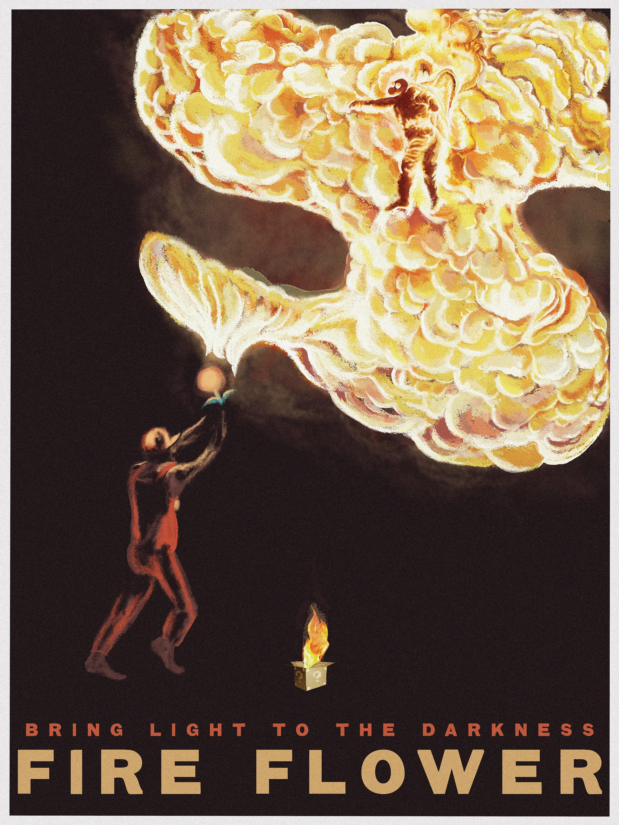 Fire Flower18" by 24" Giclee printHand SIgned &amp; NumberedLimited Run of 10030.00 USD