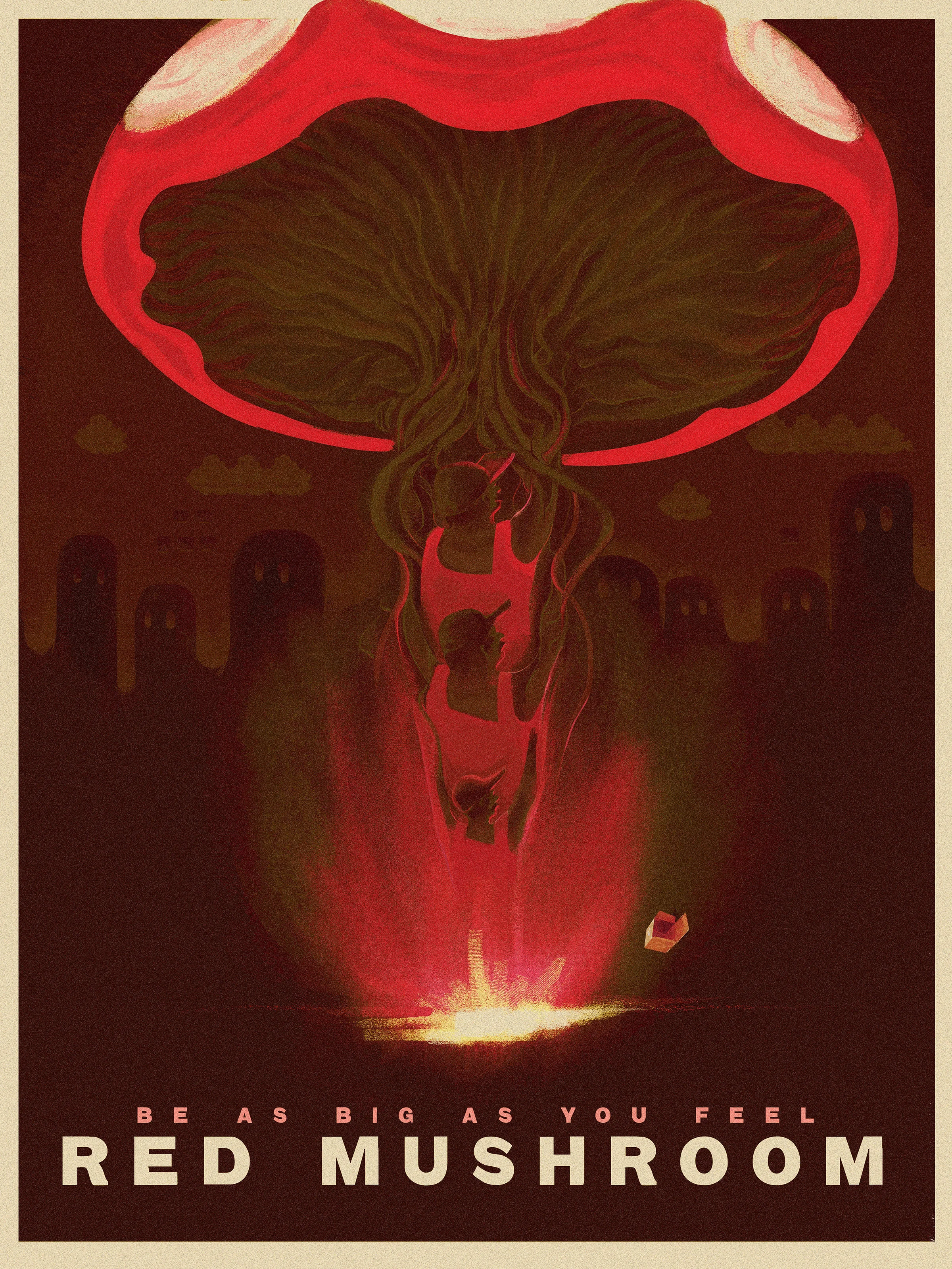 Red Mushroom18" by 24" Giclee printHand SIgned &amp; NumberedLimited Run of 10030.00 USD