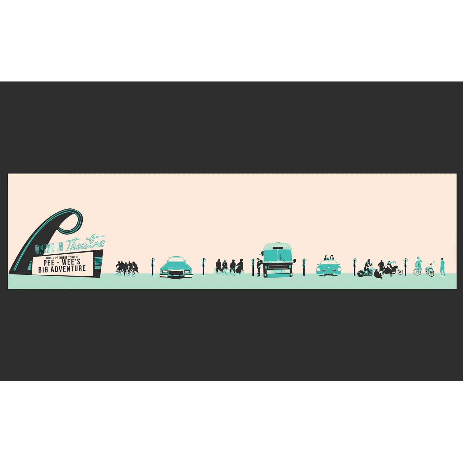 Promised Land A Tribute to Pee Wee Herman 1 of 2 pieces for Gallery 1988’s show "I Know You Art, But What Am I?" 17" x 11" 8 color Giclee Print on Archival Paper (unframed) Hand Signed & Numbered through only 50 $40.00