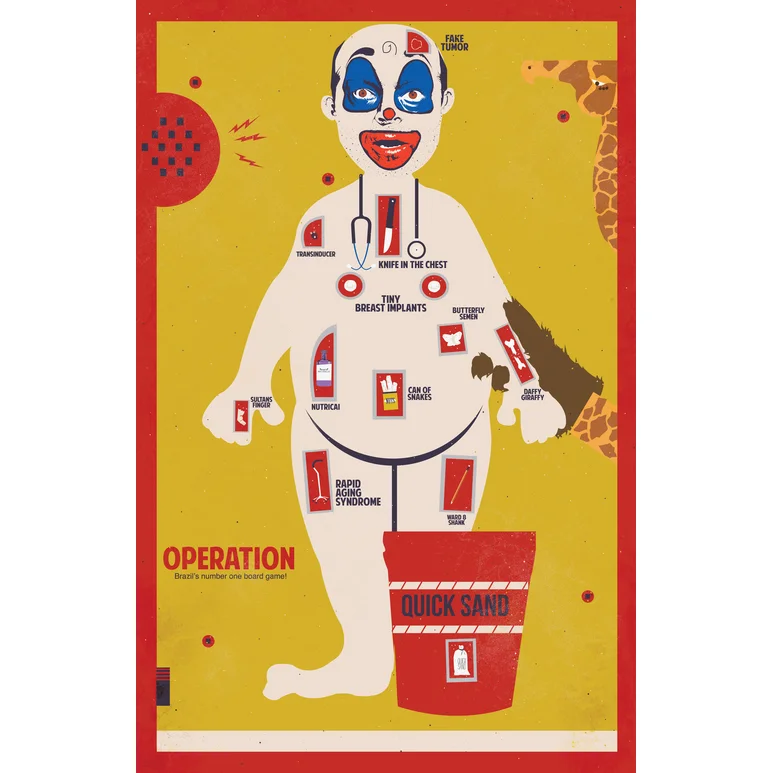 Brazil’s Number One Board Game inspired by Children’s Hospital For Gallery 1988's Adult Swim show which opened January 13, 2012. Here are the prints I made for the show. I did a series of board games and I'm really happy with how they turned out. Thanks to everyone who came out! 11" x 17" digital print signed and numbered edition of 35 $40
