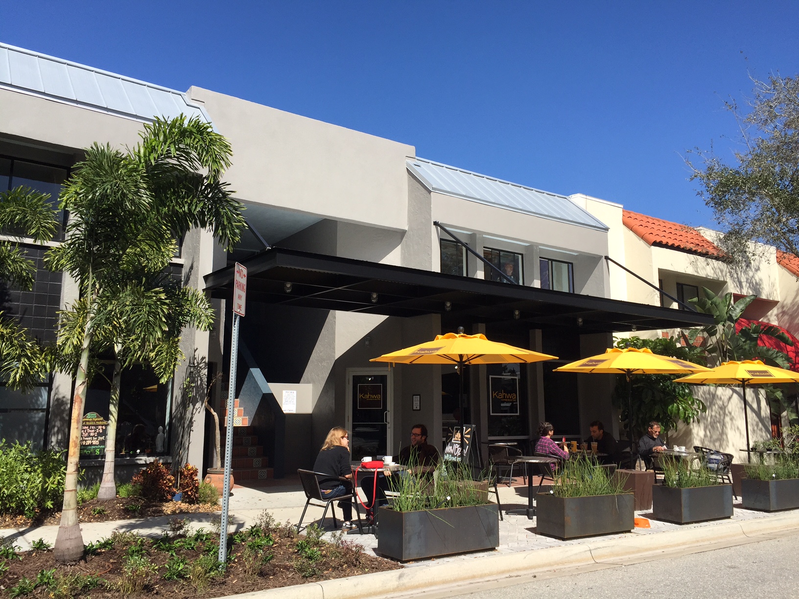 Our offices are located directly above the Kahwa Coffee shop at 1487 2nd Street, Suite E, Sarasota, Florida . The renovation of the space for Kahwa Coffee is one of our recently completed projects.