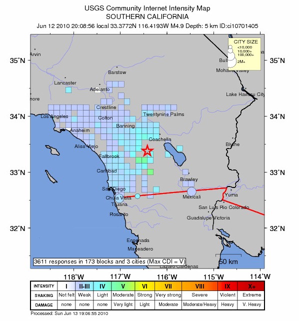 Last night we had two, count 'em, two moderate earthquakes in less than 30 seconds. The first, at about 8:08 PM PDT was measured with at 4.9 magnitude. The second quake, just 24 seconds later, has been measured at 4.5 magnitude. Both were short, sho…