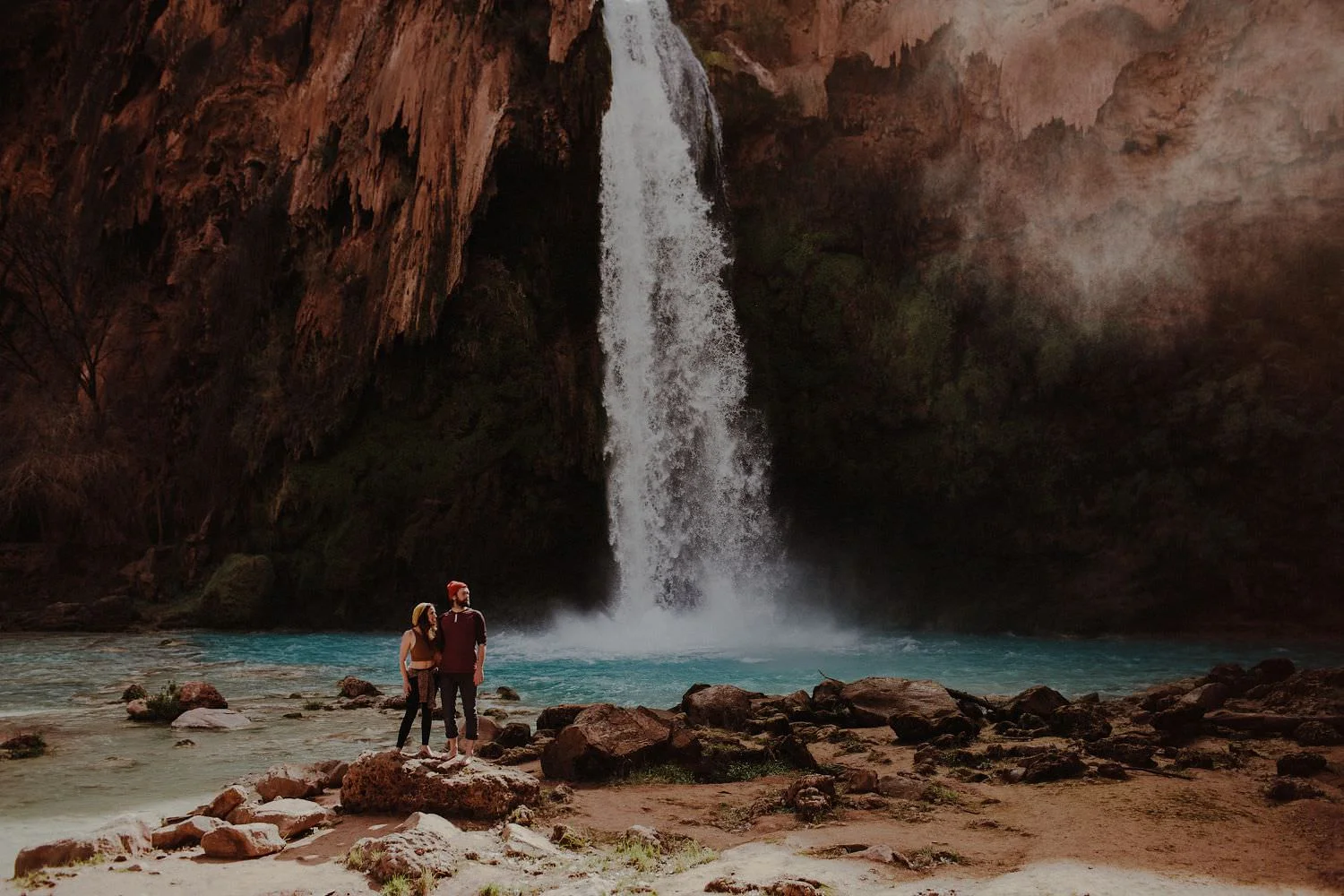 havasu falls arizona engagement