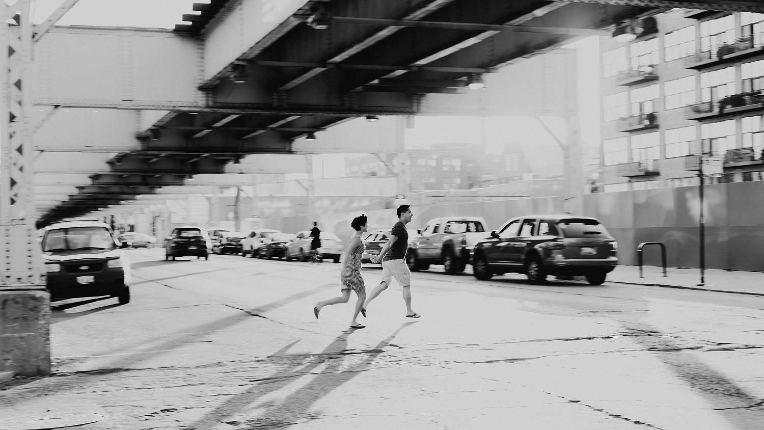 downtown chicago engagement