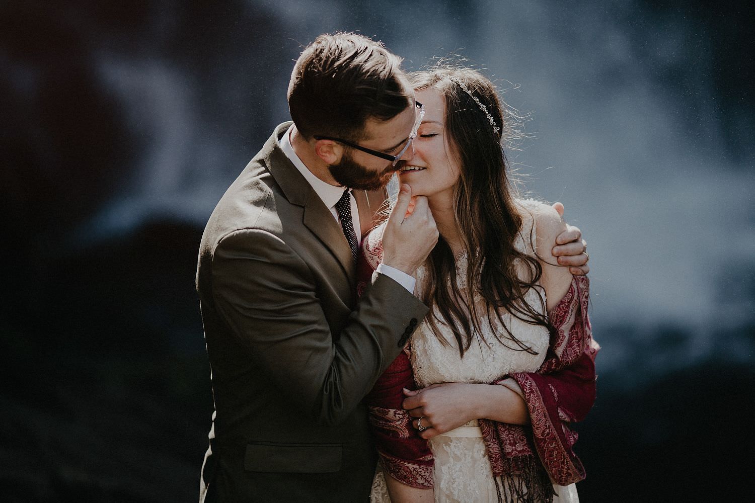 asheville waterfall wedding