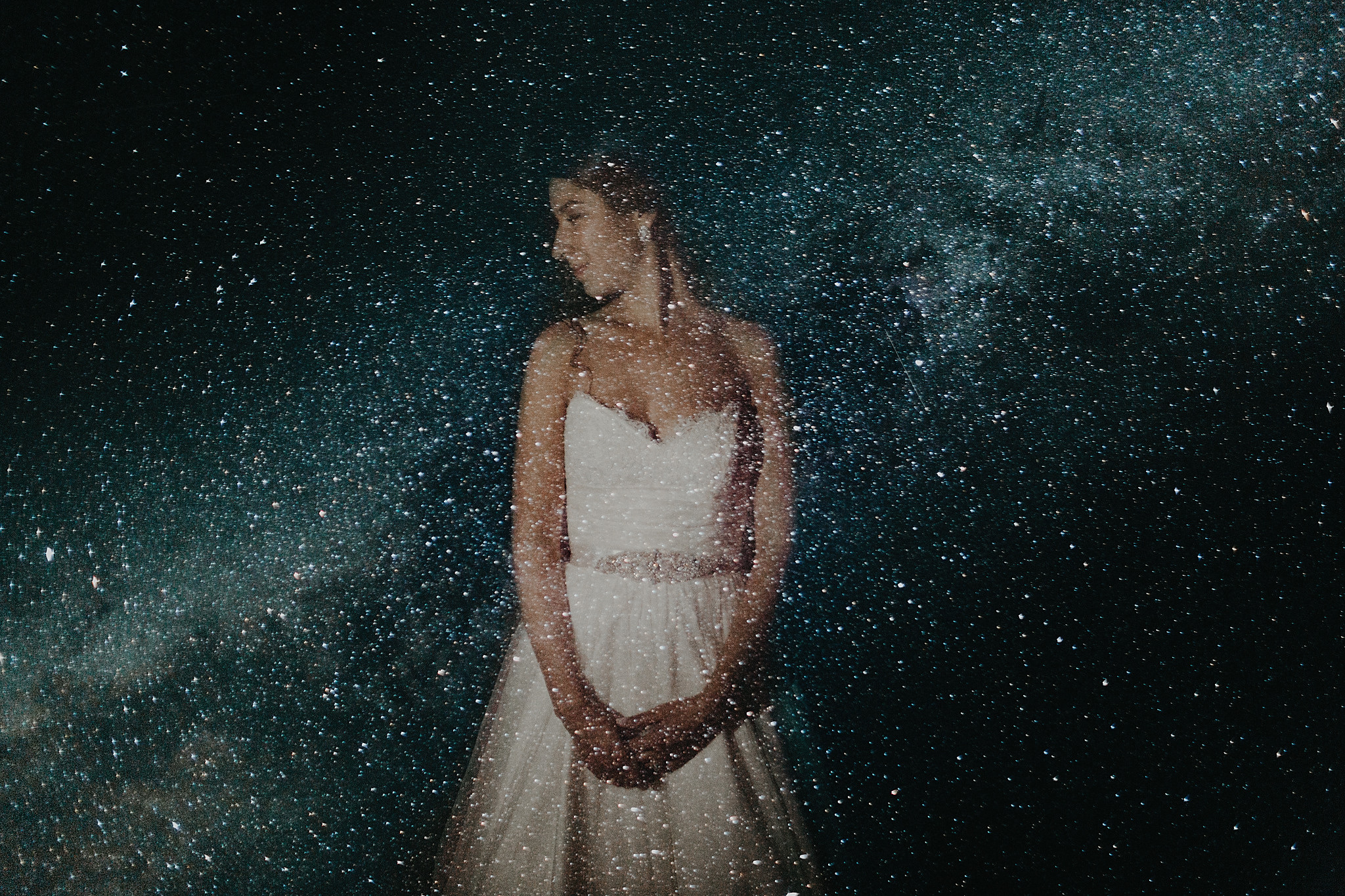 vermont wedding double exposure