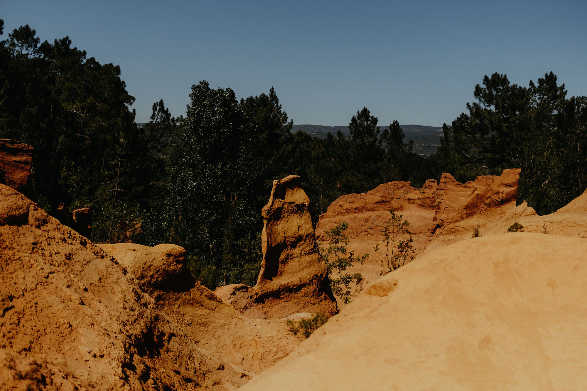 roussillon provence france ochre mine photo