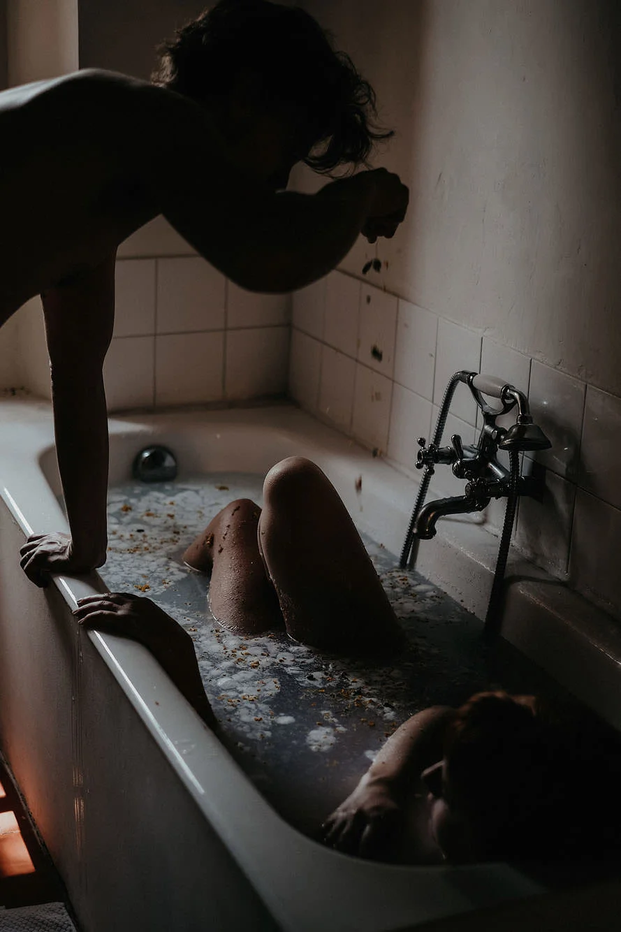 goult provence france elopement vow renewal flower bath photo