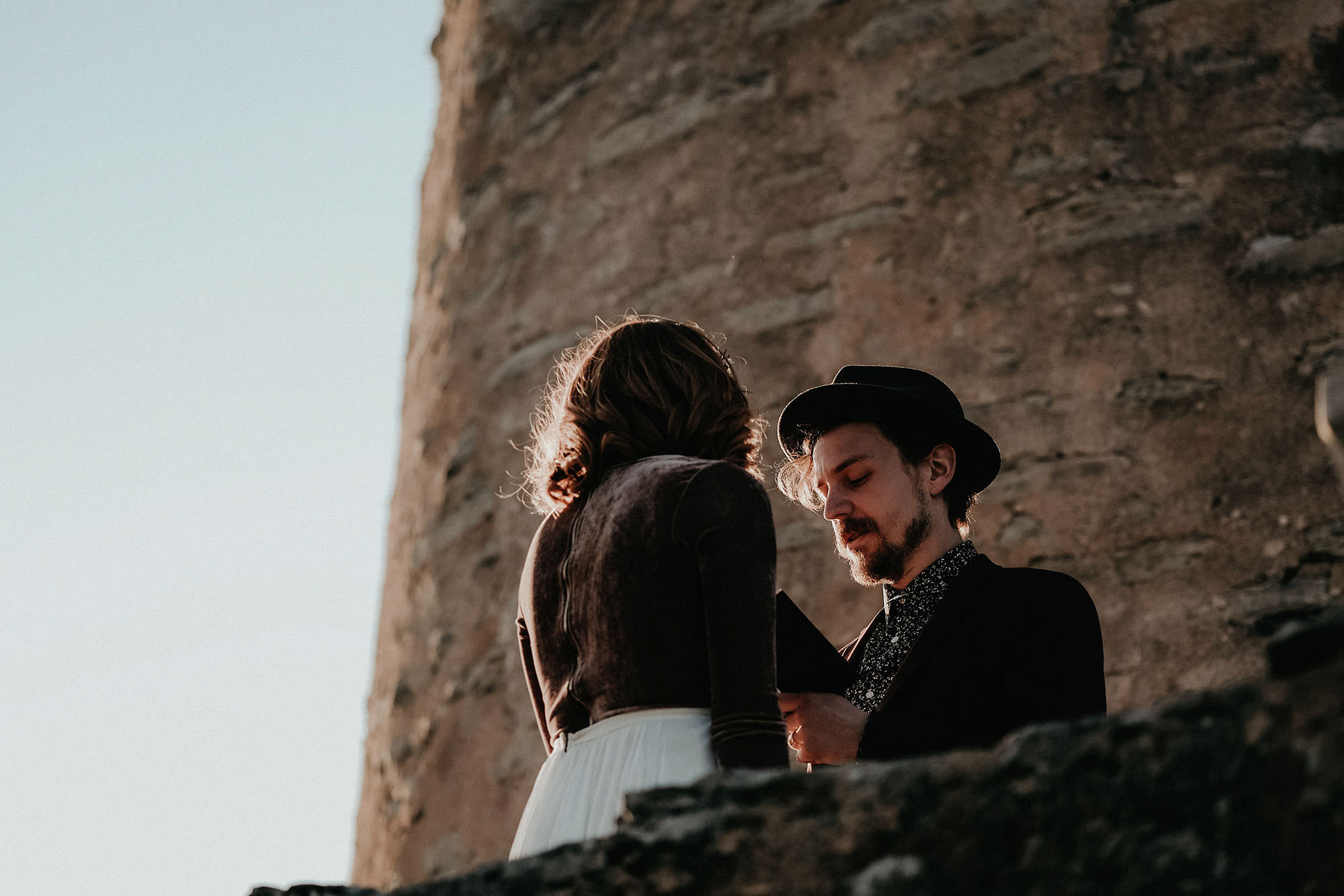 goult provence france elopement vow renewal couple windmill photo