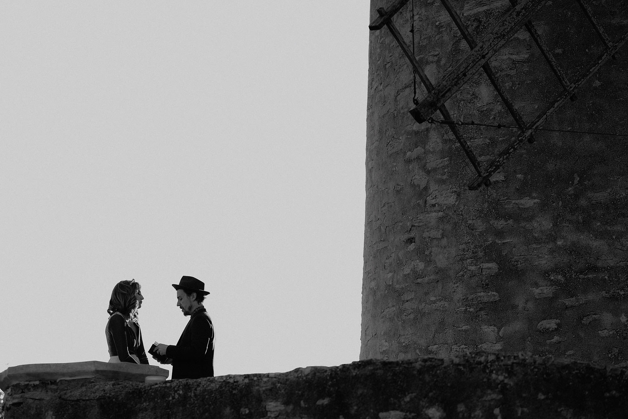 goult provence france elopement vow renewal couple windmill photo