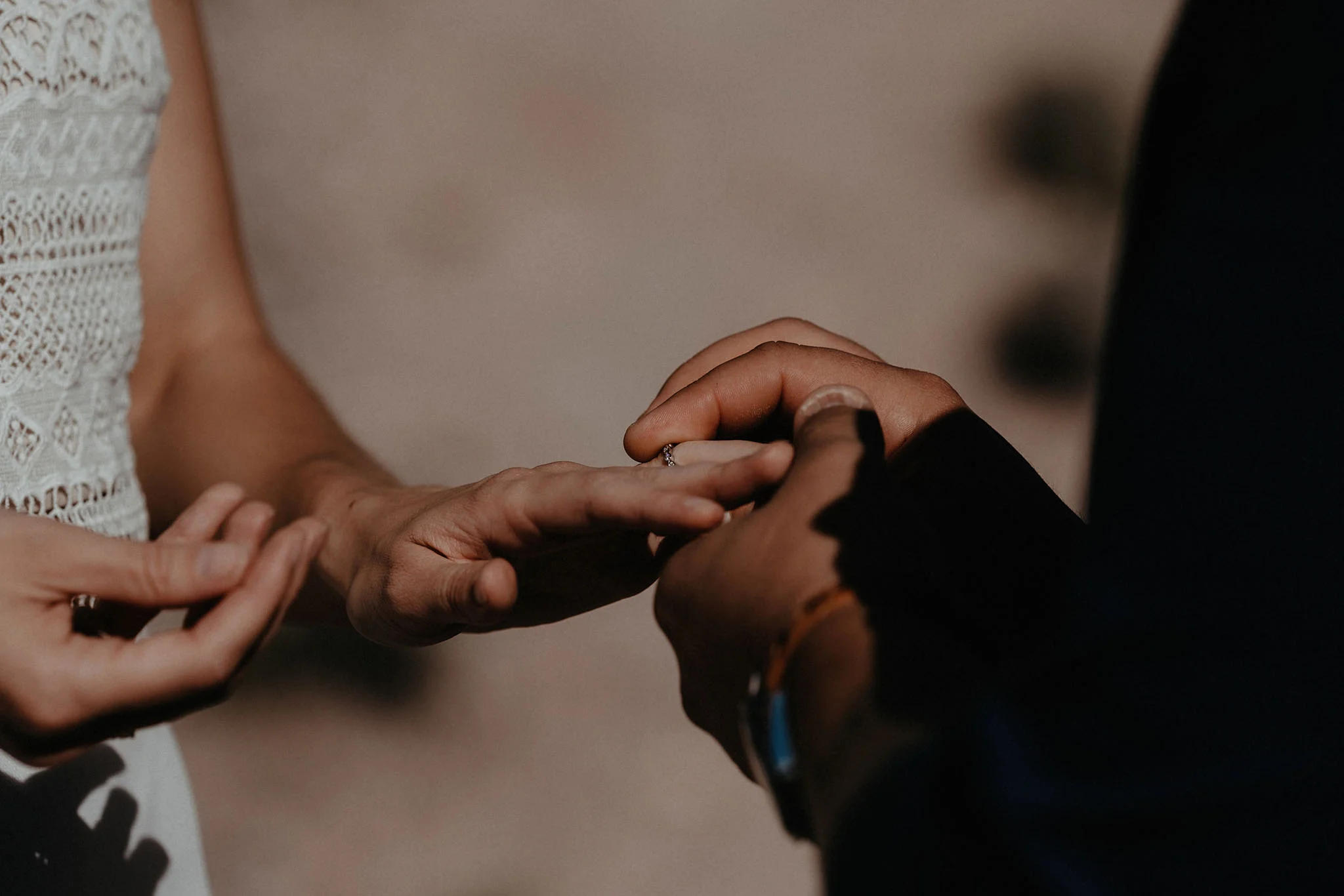 death valley adventure elopement wedding photographer national park ceremony rings