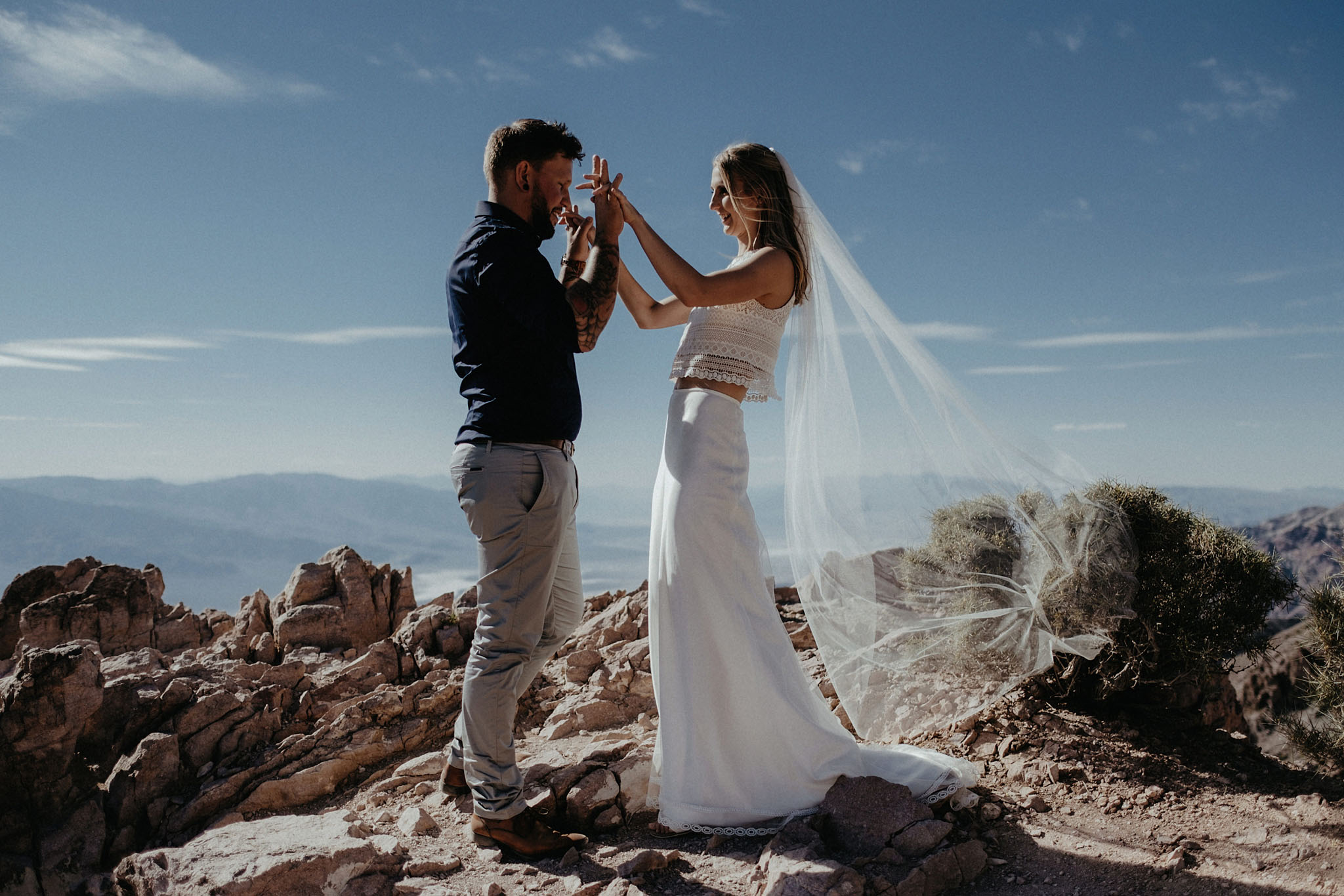 death valley adventure elopement wedding photographer national park ceremony