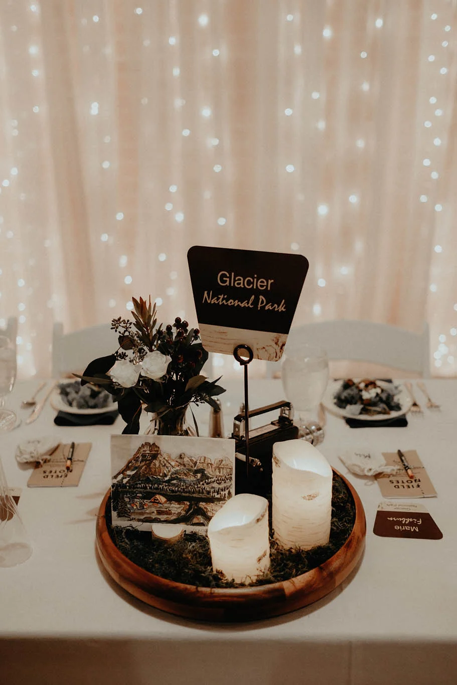 cincinnati warehouse wedding photographer reception table details