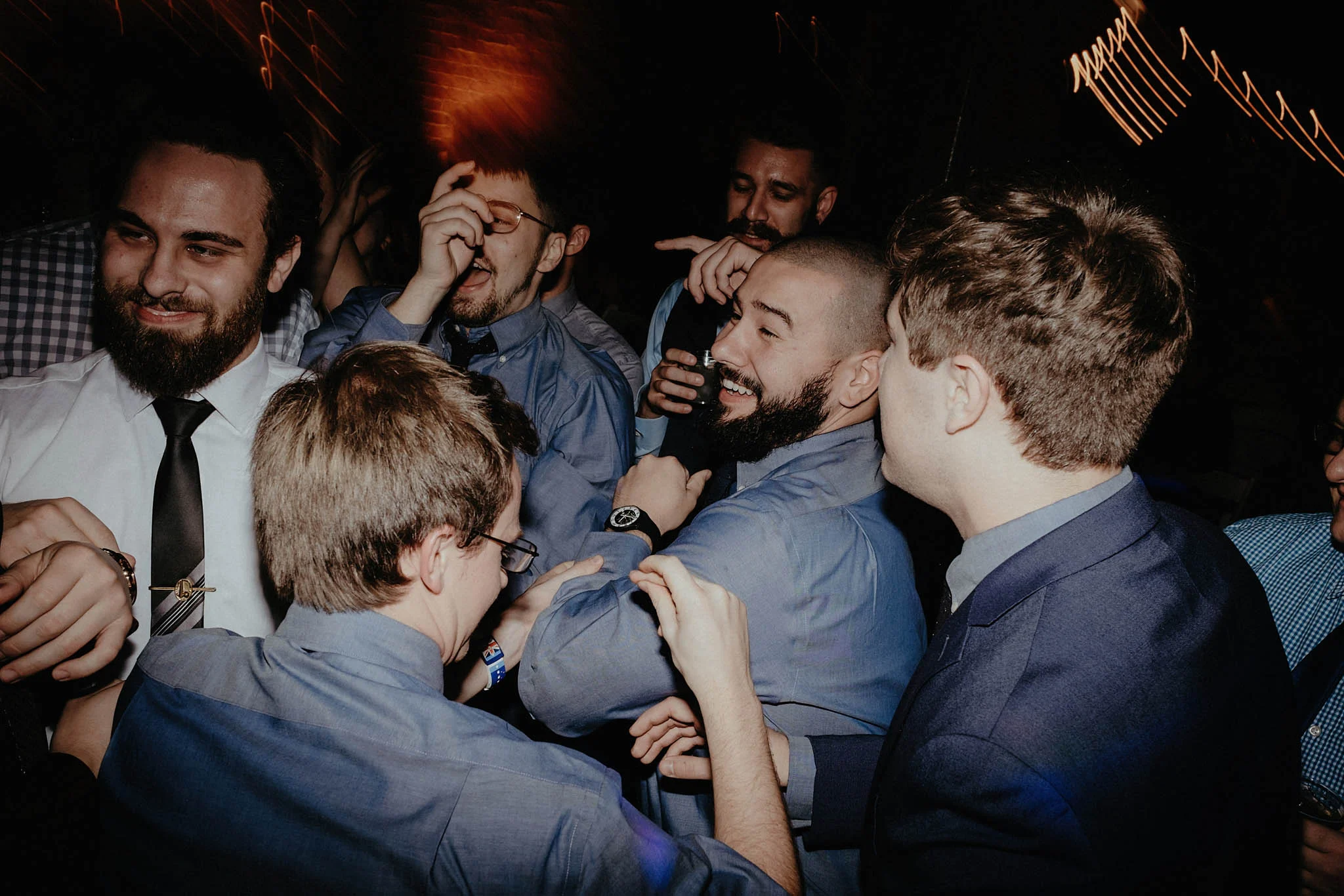 cincinnati warehouse wedding photographer reception dancing