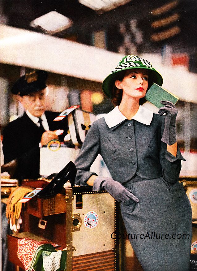 Steamer trunks...glamorous? Yes. Convenient? No. Travel light!