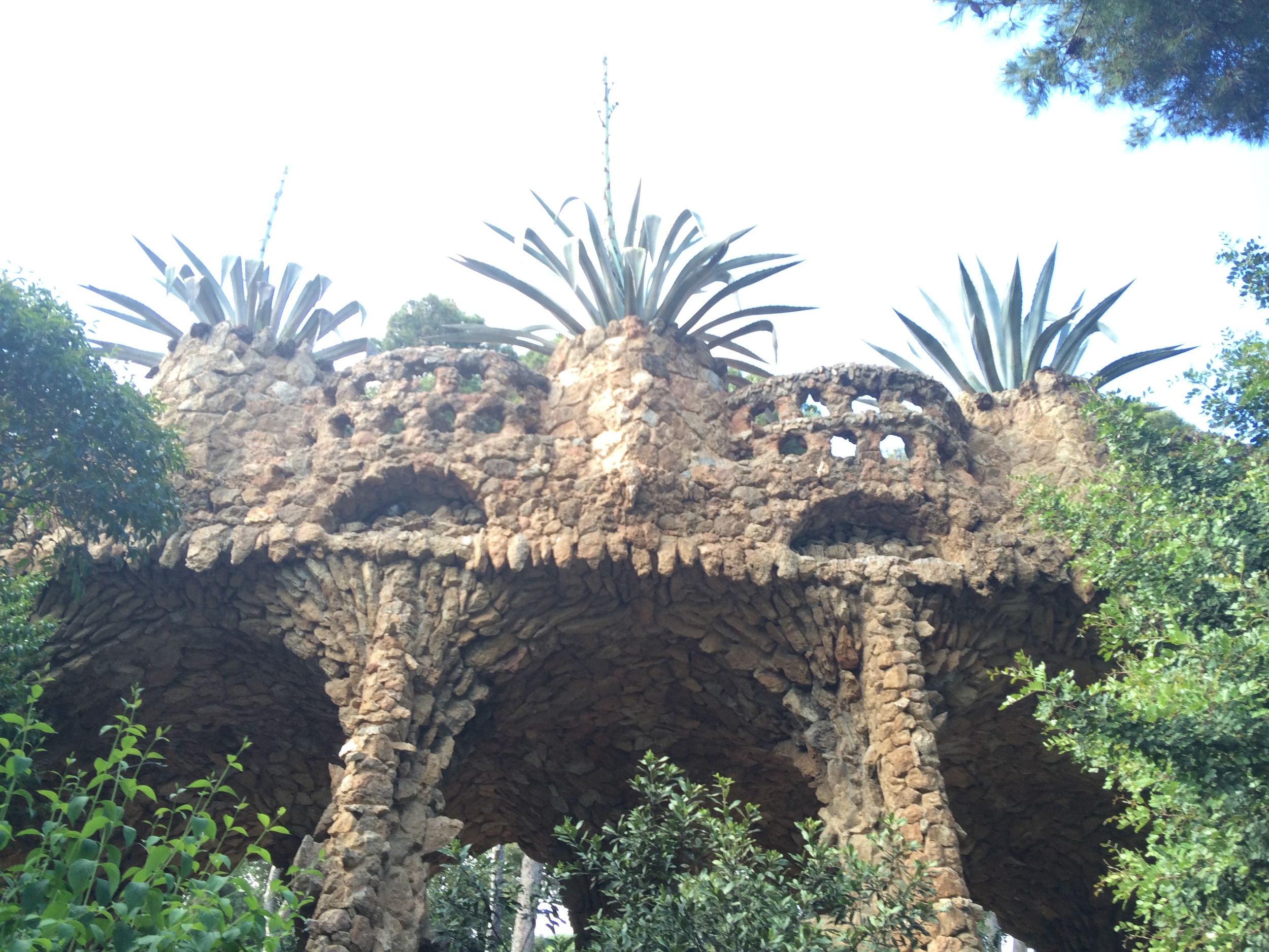 Bridge in Park Guell.