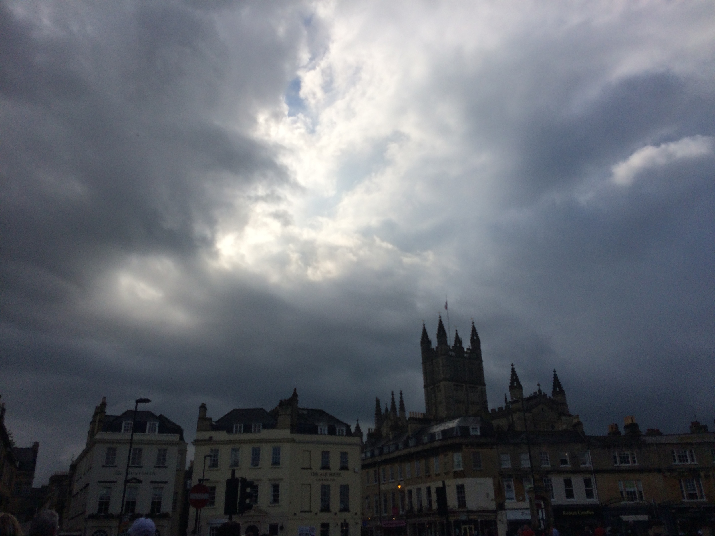 First view of Bath after a rainstorm!