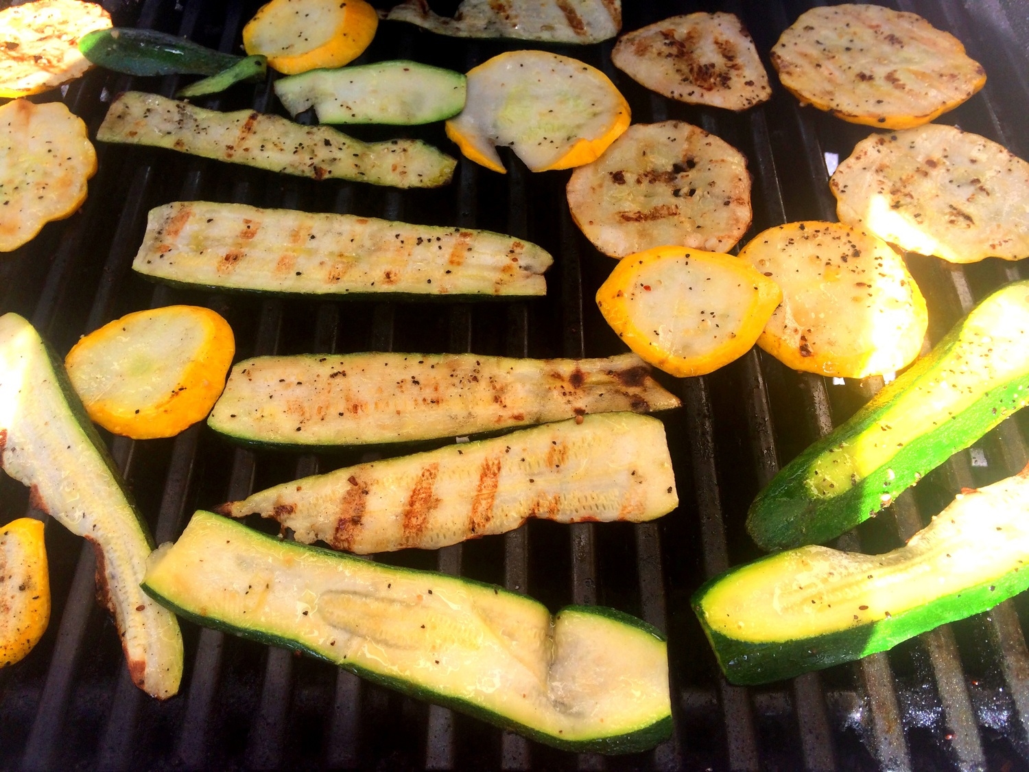 Veggies on the grill.