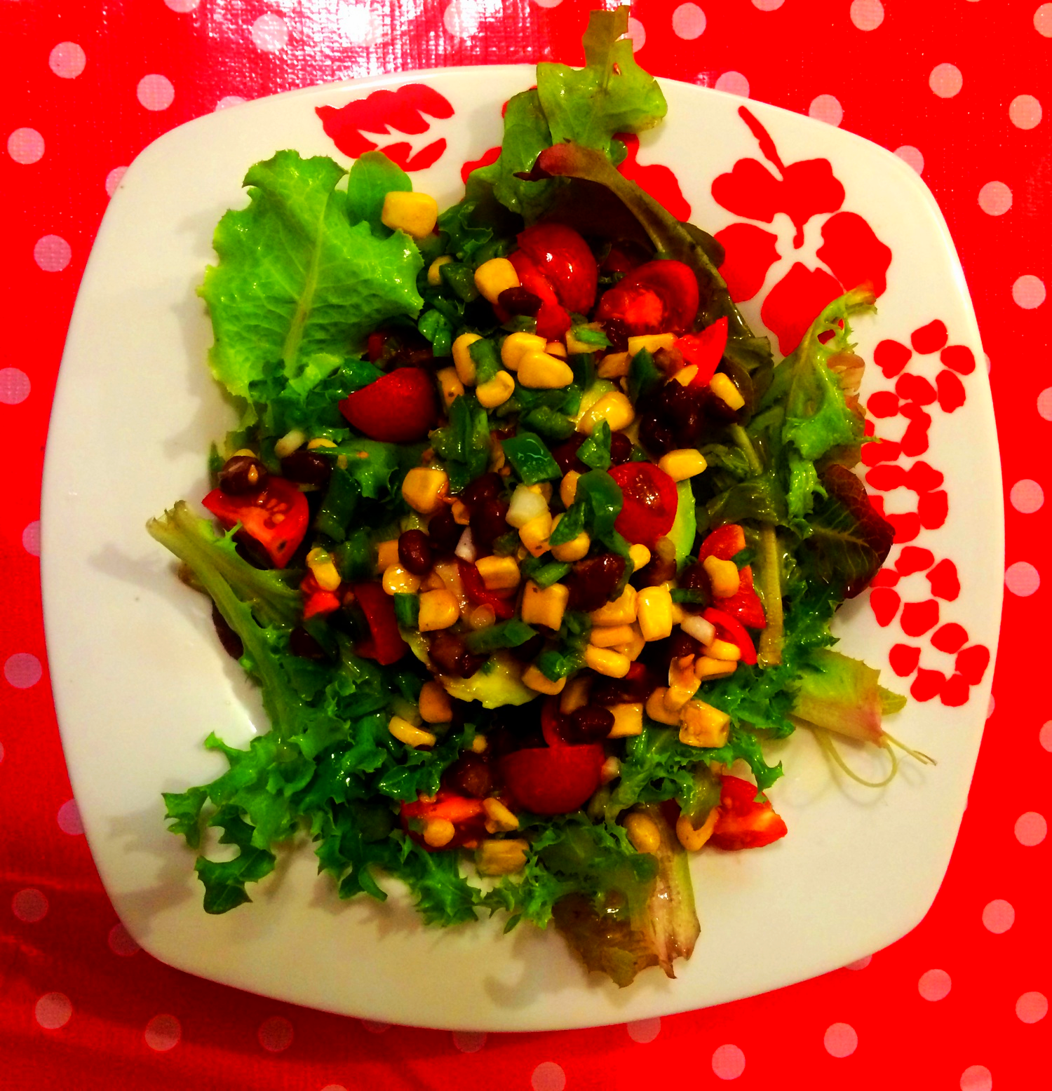 You can almost see the avocado under there...