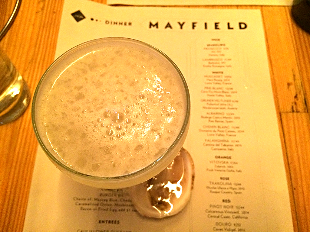 Gimlets and Oysters at Mayfield.