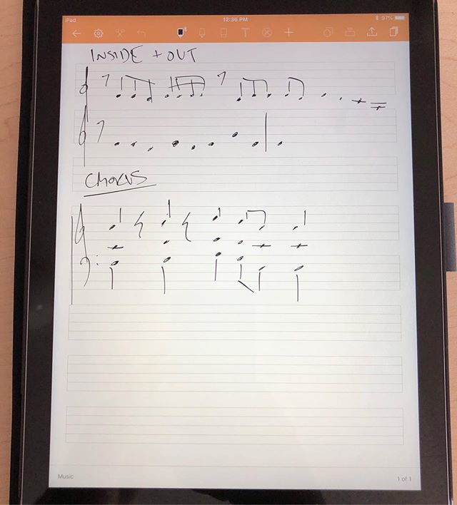 Squeezing in some arranging on my iPad during work hours, aka what I do when my patients don’t show up