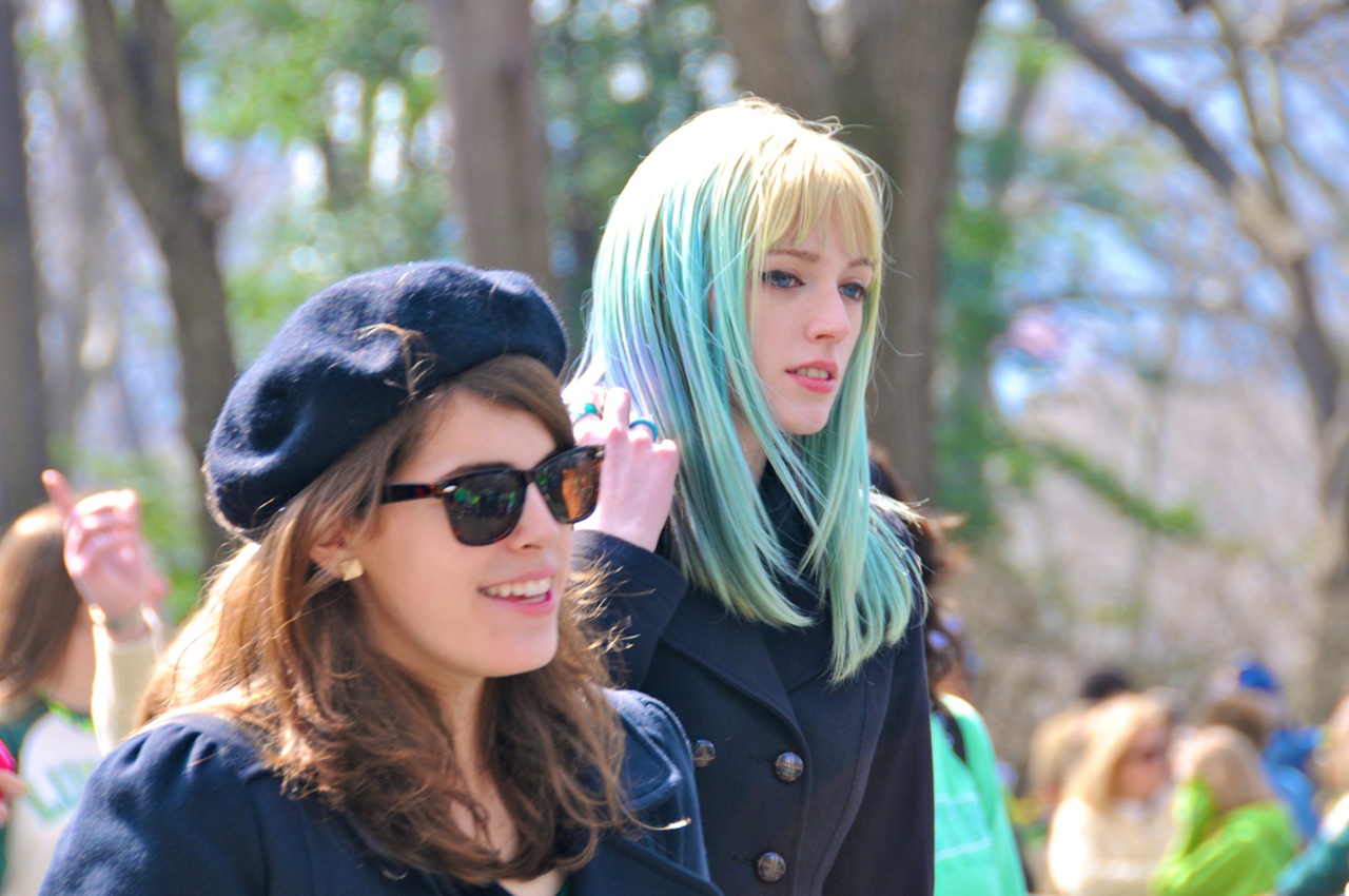 Onlookers at the St. Patricks Day Parade