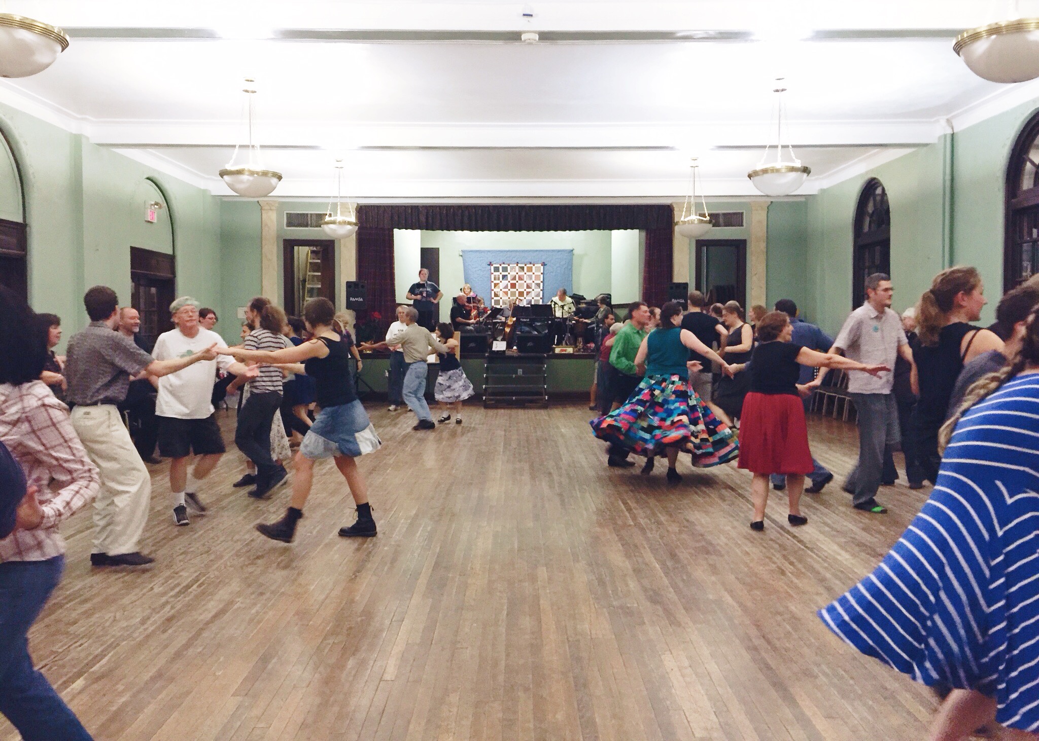  Contra-Dancing after the shindig 