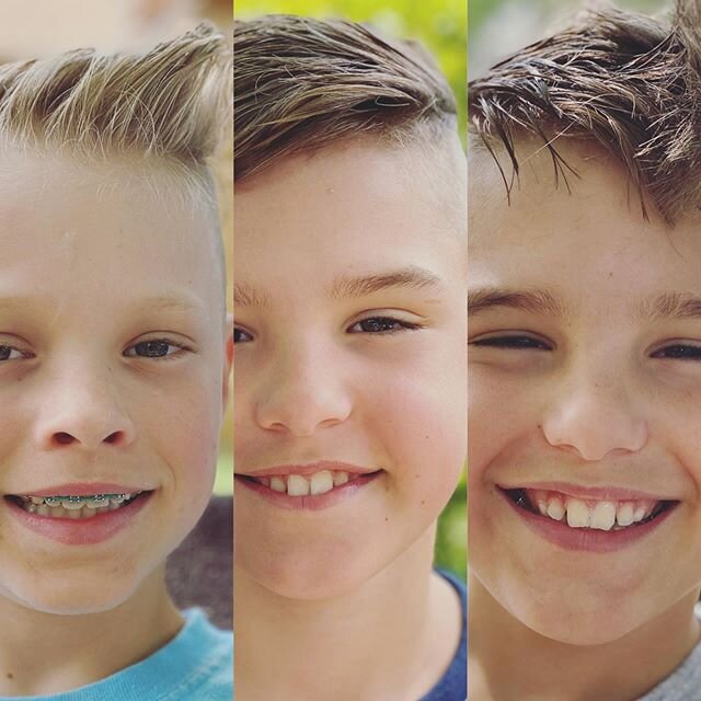 They asked for fresh new cuts. Dang handsomes. #crutcherinc #lovethemsomuch #motherhoodrules #kidsareawesome