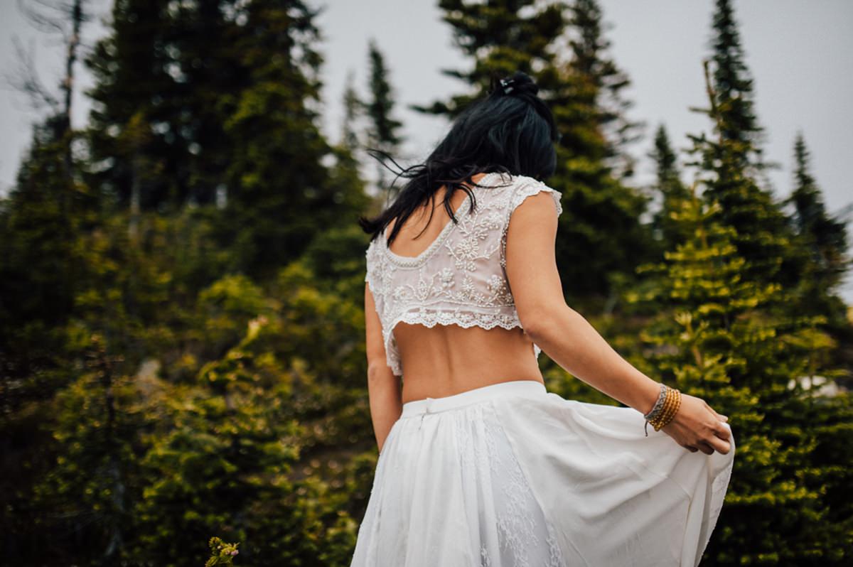 Wedding photography on mountain