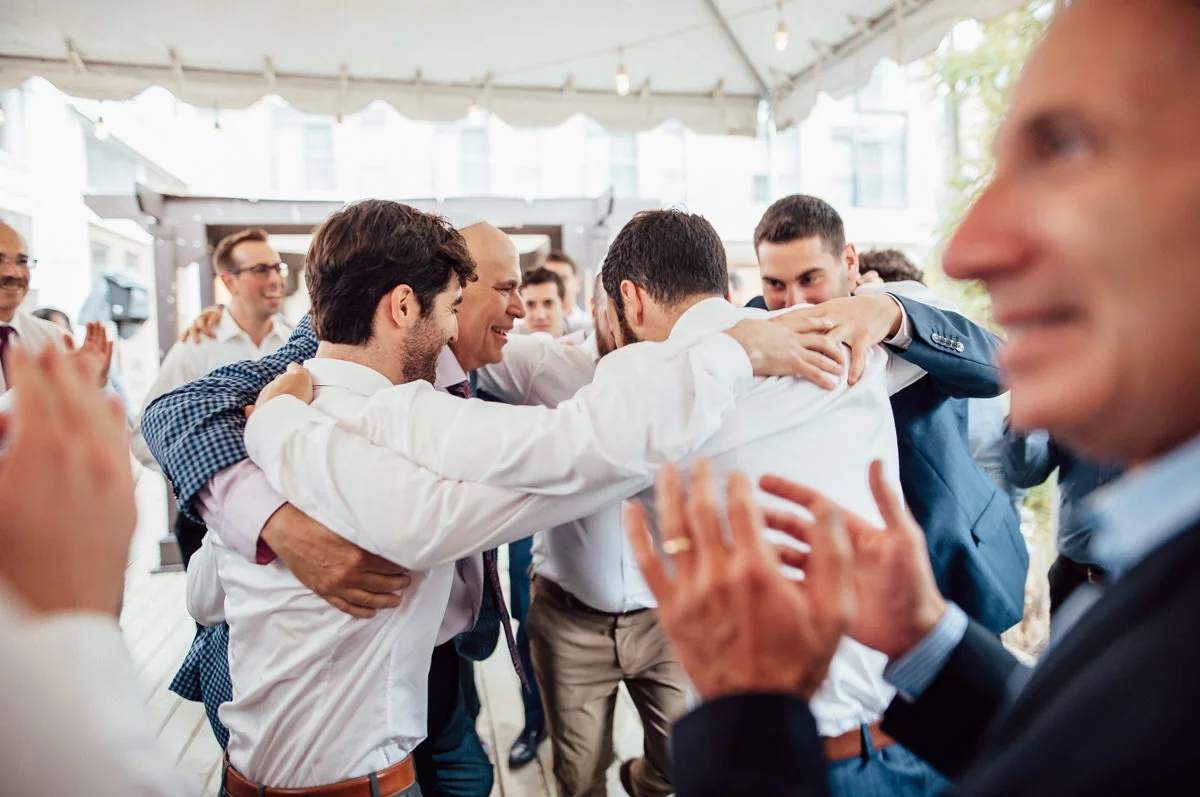emotional group photos at weddings