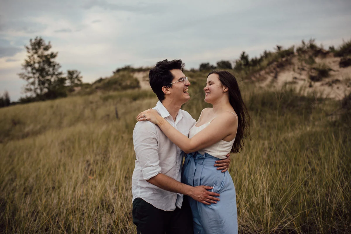 Magical engagement session at a Canadian beach