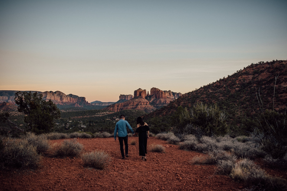 artistic sedona engagement photos