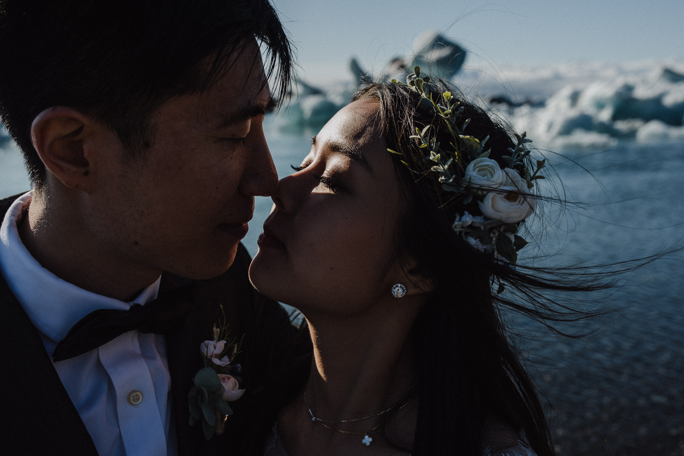 Iceland glacier wedding